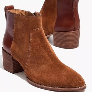 The Asher Boot in Suede and Leather Madewell